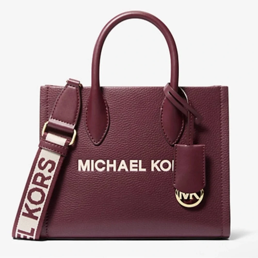 NWT Michael Kors Mirella Small Pebbled Leather Adjustable Crossbody Tote $448